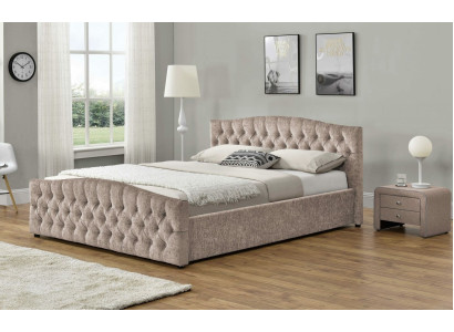 Gevoerd designer bed textiel lederen gestoffeerde bedden 180x200cm slaapkamer
