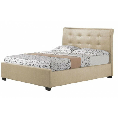 Chesterfield Design gestoffeerd Engels bed Grijs Bedden 160/180x200 cm Tweepersoonsbed