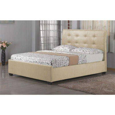 Chesterfield Design gestoffeerd Engels bed Grijs Bedden 160/180x200 cm Tweepersoonsbed