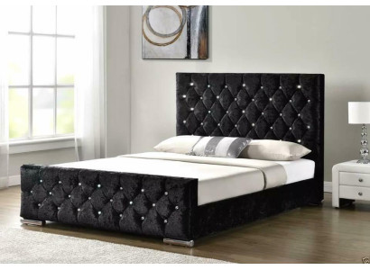 Chesterfield Hotel Dubbel Lederen Bed Slaapkamer Gestoffeerd Luxe Bedden 140x200cm