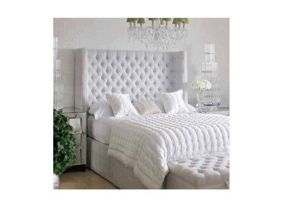 Chesterfield Design Bed Slaapkamer Textiel Leer Fluweel Gestoffeerde Hotelbedden