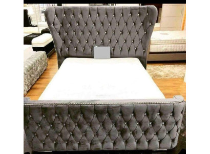 Chesterfield Hotel Dubbel Leren Bed Slaapkamer Bekleding Luxe Bedden 200x200