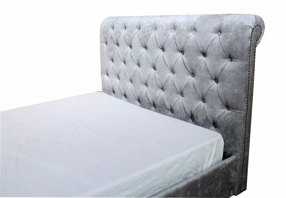 Ontwerp Chesterfield-bed textiel fluweel gestoffeerde lederen hotelbedden slaapkamer nieuw