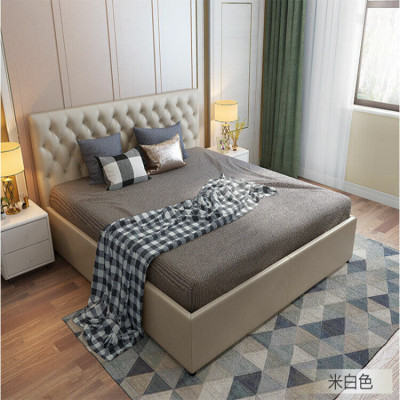 Chesterfield design bed slaapkamer kunstleren bekleding 140/160/180/200 cm