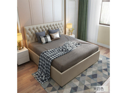 Chesterfield design bed slaapkamer kunstleren bekleding 140/160/180/200 cm