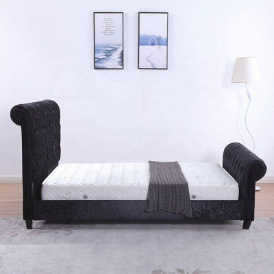 Zwarte slaapkamer Chesterfield bed - Luxe slaapkamer bed