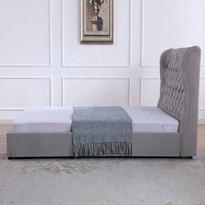 Bed Chesterfield Upholstered Bed Luxury Bedroom Design Beds Textile Leather New