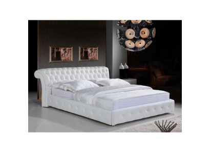 Chesterfield Designer Bed Slaapkamer Textiel Lederen Bekleding 140/160/180/200 cm