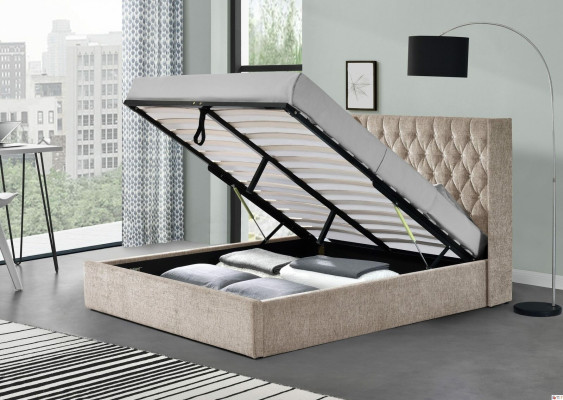 Chesterfieldbed ontwerp slaapkamer Engelse bedden 180x200cm textiel