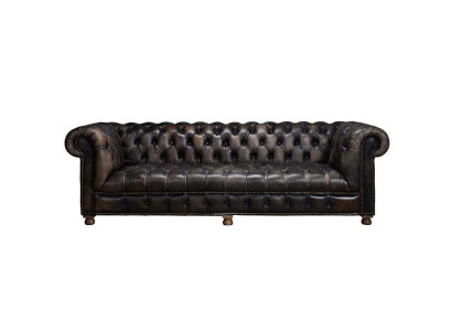 Klassieke Chesterfield bank Zwart Engelse woonkamerbanken