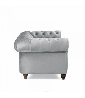 Chesterfield 5-zits klassieke luxe bankstel textiel lederen bank zilveren bankstellen