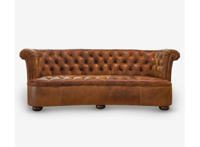 Chesterfield Leren Bekleding Design Bank Luxe Bank Klassieke Bank 3-Zits Nieuw