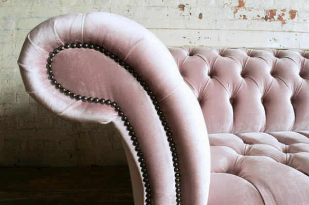 Chesterfield Bank xxl grote bank banken fluweel leder textiel bekleding 4 zits nieuw