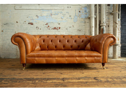 Chesterfield Bank Fluweel Driepersoons Design Bankstellen Banken Fluweel 220cm.