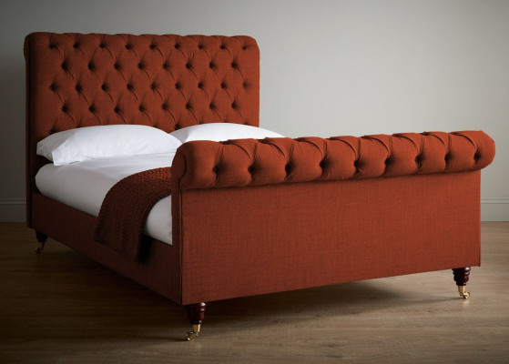 Chesterfield rood bed chique Chesterfield tweepersoonsbed Designer meubelen