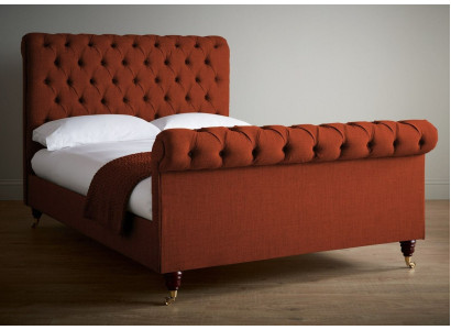 Chesterfield rood bed chique Chesterfield tweepersoonsbed Designer meubelen