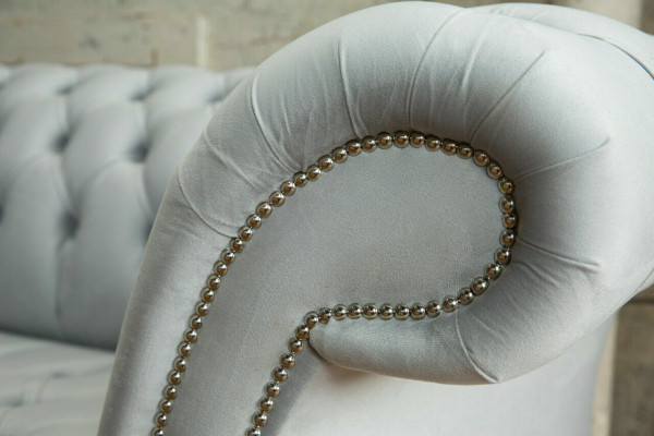Textielbankstoffencouch Chesterfield grote banken xxl banken zitkussens 265cm