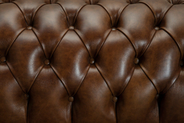 Chesterfield Bruin Bank Bank Bekleding 4-Zits Bankstel Bankstelbanken 265cm