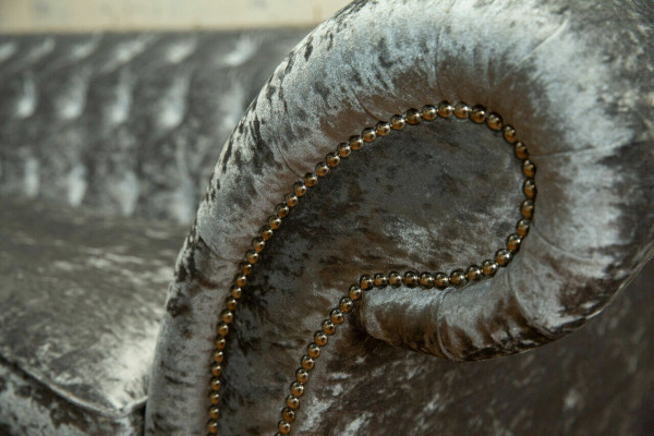 Chesterfield Grijze Bankstel Vierzitter Designer 4-Zit Bank