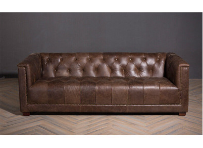 Chesterfield 3+1 Zitsbank bankstel Bank stof leder bankstel