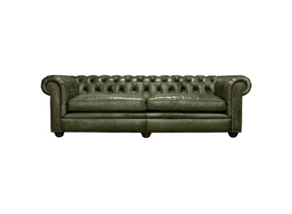 Elegante woonkamer bank vierzits Chesterfield leer stof banken bank nieuw.