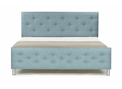 Chesterfield Design Engels 140/160/180x200 Bedden Tweepersoonsbed Turquoise Bekleding