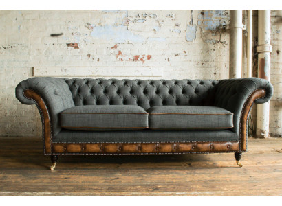 Edler Chesterfield driezits woonkamerbank 3-zitsbank