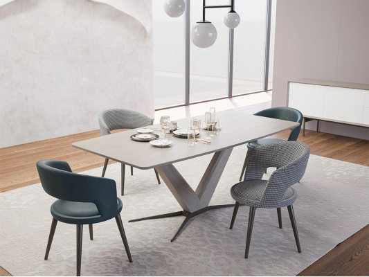 Eetkamerontwerp Compleet Eettafelontwerp Inrichting Sidetable Set Stoelen 4x