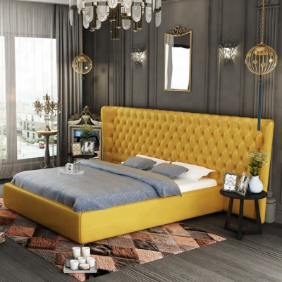 XXL Groot wandpaneel bed Chesterfield hotel luxe design bedden 200x200cm nieuw  XXL Groot wandpaneel bed Chesterfield hotel luxe design bedden 200x200cm nieuw
