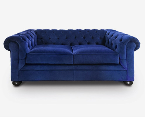 Chesterfield Luxe Bank Bank Bekleding Zit Leer Garnituur 2+1 Zits Banken Nieuw