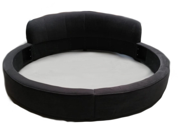 Rond bed Modern design Luxe bekleding Ronde bedden Textiel stof Ronde bedden nieuw
