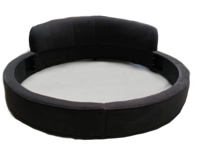 Rond bed Modern design Luxe bekleding Ronde bedden Textiel stof Ronde bedden nieuw