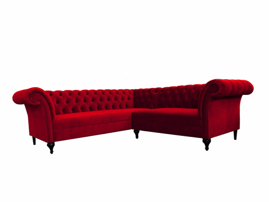 Ontwerper Rode Chesterfield Hoekbank Moderne Hoekbank Designermeubels