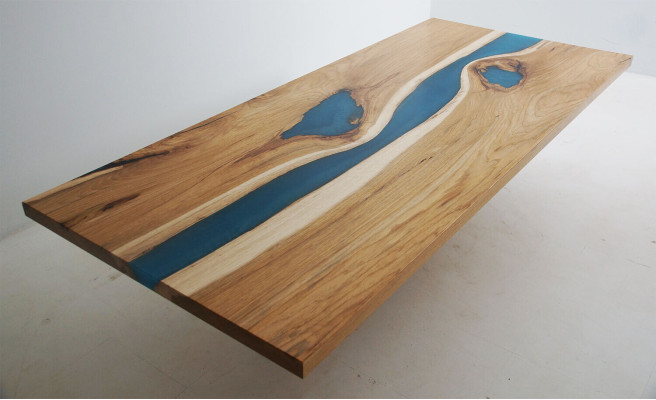 Luxe eettafel van echt hout Ontwerper Massieve tafels Eettafel