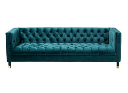 Chesterfield bank Blauwe banken Textielstof Bank Meubels 4-zits