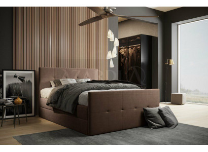 Chesterfield bed gestoffeerd tweepersoonsbed bedden xxl design luxe boxspringbed