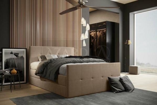 Chesterfield bed gestoffeerd tweepersoonsbed bedden xxl design luxe boxspringbed