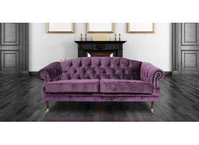 Barok Rococo bankstel bankstel stof fluweel Chesterfield - Designerbanken