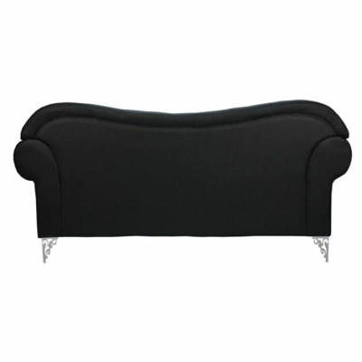 Zwarte Chesterfield bank Moderne driezitter Stijlvolle 3-zits