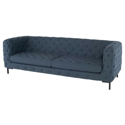Grijze moderne 3-zits Chesterfield woonkamer stijlvolle bank.
