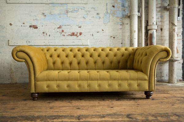 Textielbank 3-zits bank Gestoffeerde banken Design Luxe bank Meubels Driepersoons Nieuw