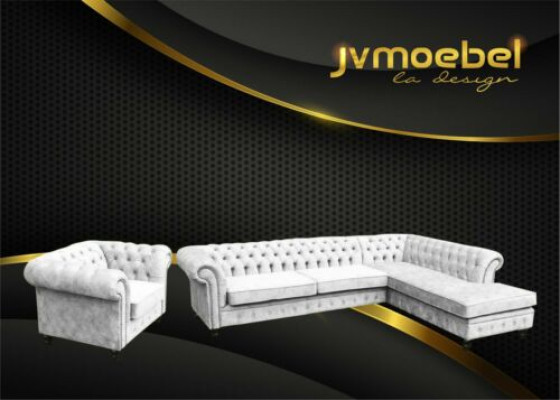 Chesterfield Klassieke woonkamer meubels hoekbank bank bank bekleding