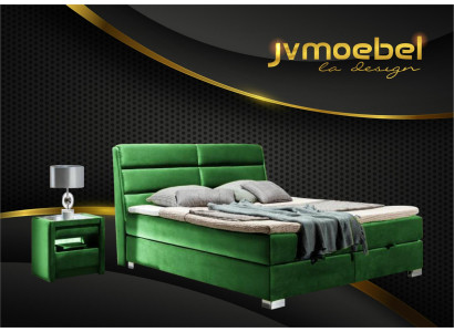 Bed 2x Nightstand 3 pcs. Bedroom Luxury Set Design Furniture Modern Beds New