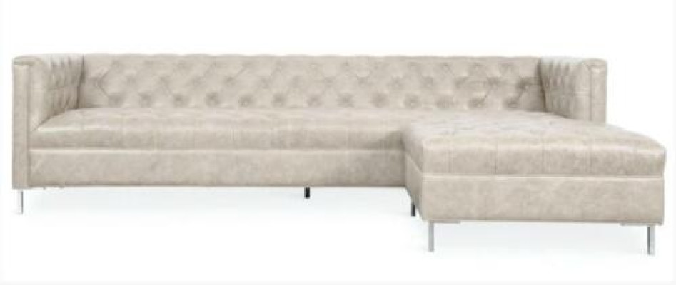 Bruine hoekbank in westerse stijl hoekbank hoekbank bank bankstel bekleding