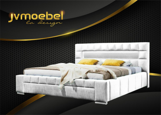 Luxe boxspring bed stof Hotel Blauwe bedden Slaapkamer Meubelontwerp Dubbel