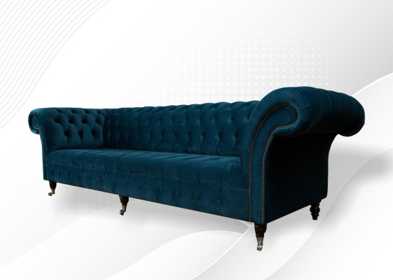 Ontwerpbank Chesterfield bekleding modern textiel stof bankstellen 4 zits slaap