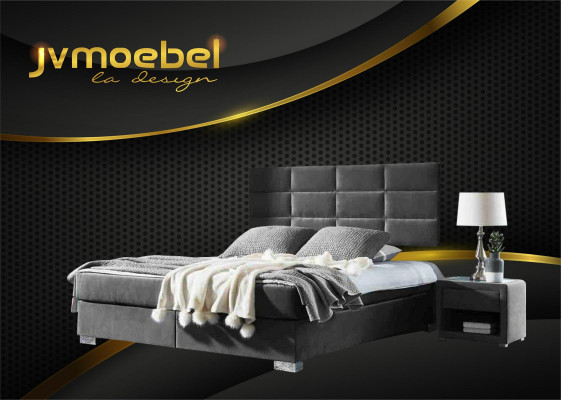 Bed textiel slaapkamer design meubels moderne luxe bedden bedframe stof nieuw