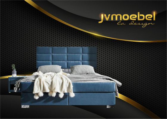 Bed textiel slaapkamer design meubels moderne luxe bedden bedframe stof nieuw