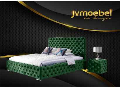Bed Slaapkamer Set Ontwerp Meubels Modern Luxe Bedden Chesterfield Groen 140x200