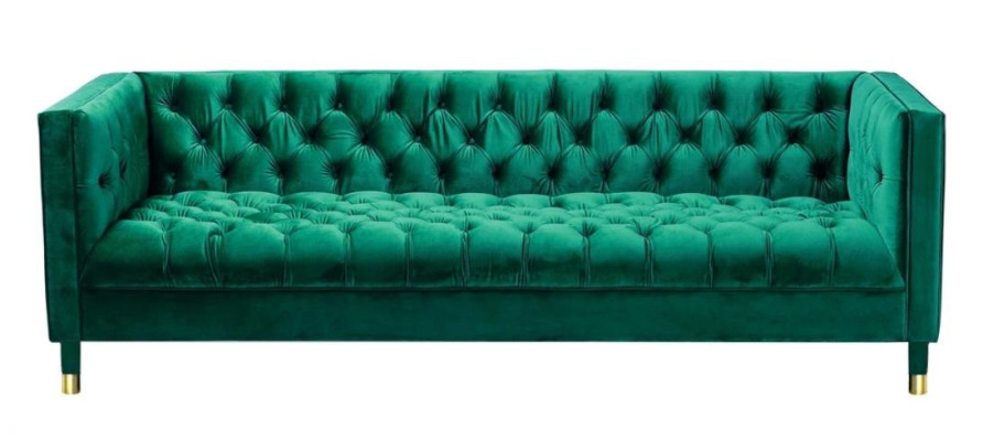 Blauwe Chesterfield Textiel Modern Design Stof Creatief Meubilair Nieuwe Woonkamerbank.